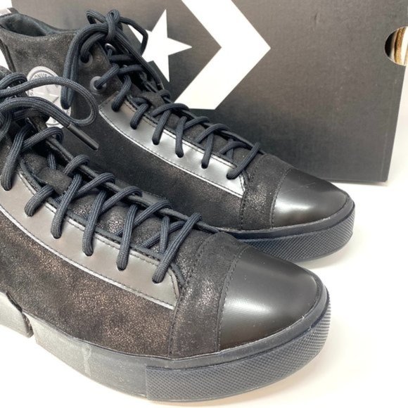 💖MEGA SALE💖Converse 169459C ALL STAR DISRUPT CX High Suede Canvas Black Women - Picture 13 of 13